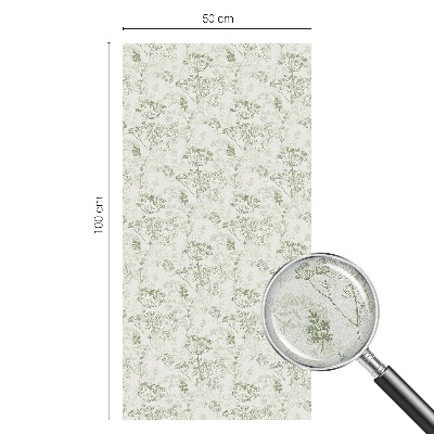 Vitrail autocollant pour fenêtre Motif botanique