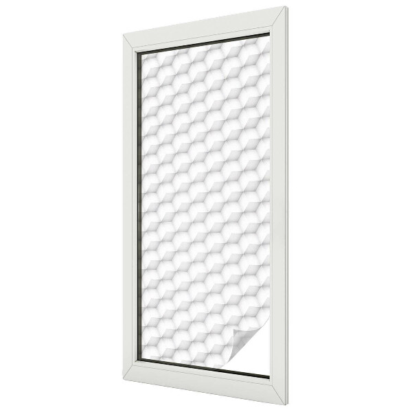 Autocollant pour vitrage Grille tridimensionnelle