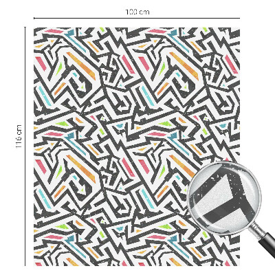 Film occultant fenêtre effet vitrail Géométrie abstraite