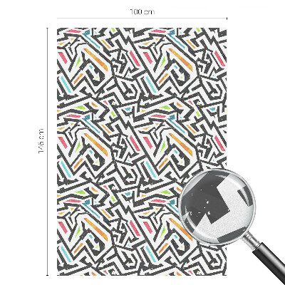 Film occultant fenêtre effet vitrail Géométrie abstraite