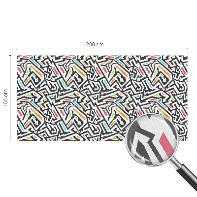 Film occultant fenêtre effet vitrail Géométrie abstraite