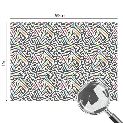 Film occultant fenêtre effet vitrail Géométrie abstraite