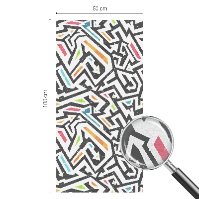 Film occultant fenêtre effet vitrail Géométrie abstraite