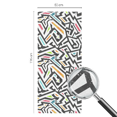 Film occultant fenêtre effet vitrail Géométrie abstraite