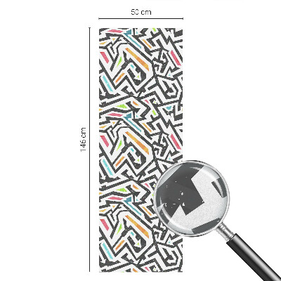 Film occultant fenêtre effet vitrail Géométrie abstraite