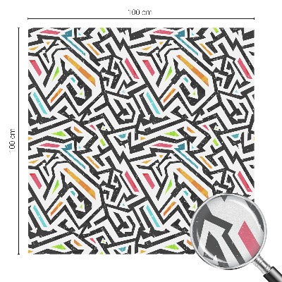 Film occultant fenêtre effet vitrail Géométrie abstraite