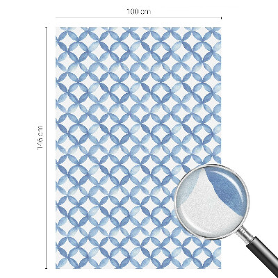 Vitrail autocollant pour fenêtre Fleurs géométriques