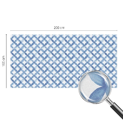 Vitrail autocollant pour fenêtre Fleurs géométriques