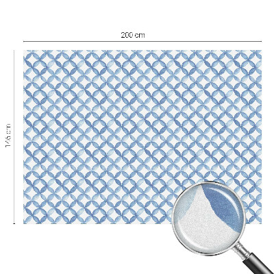 Vitrail autocollant pour fenêtre Fleurs géométriques