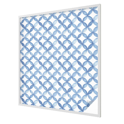 Vitrail autocollant pour fenêtre Fleurs géométriques