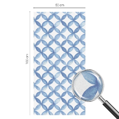 Vitrail autocollant pour fenêtre Fleurs géométriques