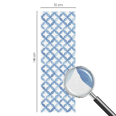 Vitrail autocollant pour fenêtre Fleurs géométriques