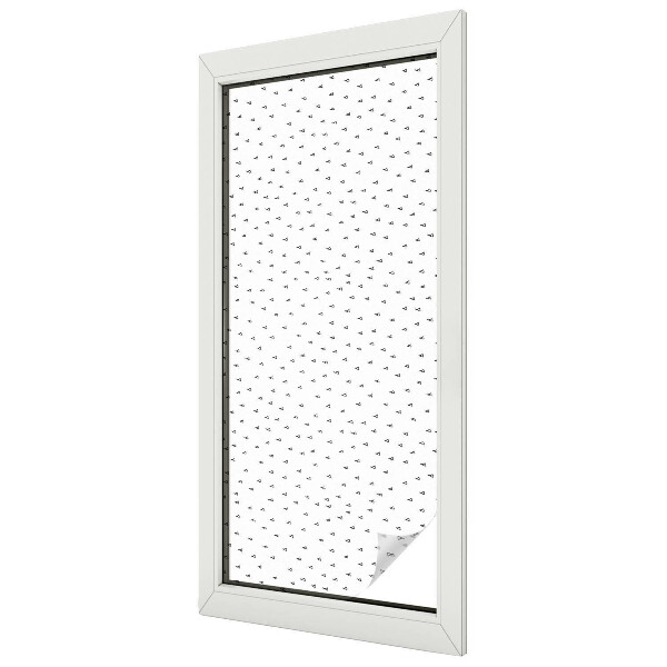 Film fenêtre décoratif occultant vitrail Triangles géométriques