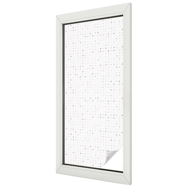 Film occultant fenêtre effet vitrail Points minimalistes