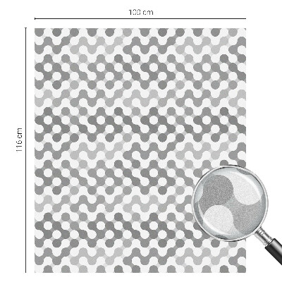 Film fenêtre décoratif occultant vitrail Géométrie des ondes