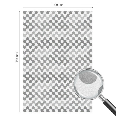 Film fenêtre décoratif occultant vitrail Géométrie des ondes