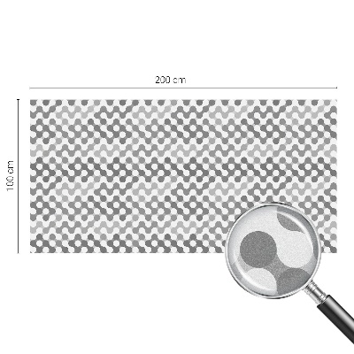 Film fenêtre décoratif occultant vitrail Géométrie des ondes