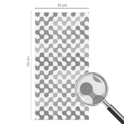Film fenêtre décoratif occultant vitrail Géométrie des ondes