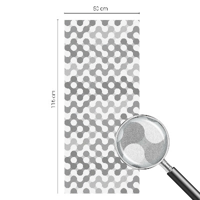 Film fenêtre décoratif occultant vitrail Géométrie des ondes