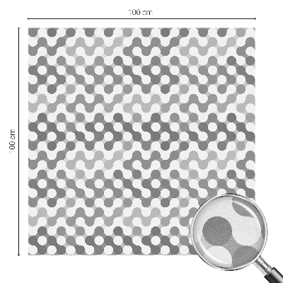 Film fenêtre décoratif occultant vitrail Géométrie des ondes