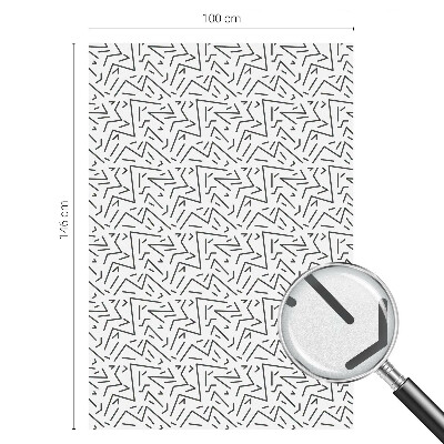 Film occultant fenêtre effet vitrail zigzags abstraits