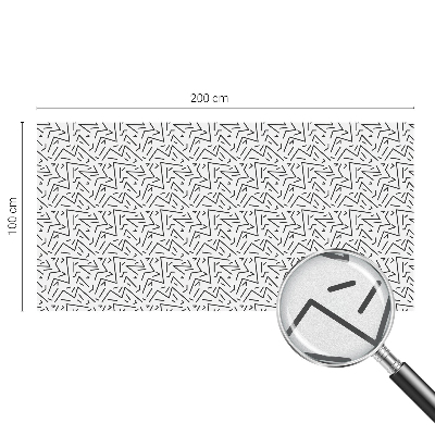Film occultant fenêtre effet vitrail zigzags abstraits
