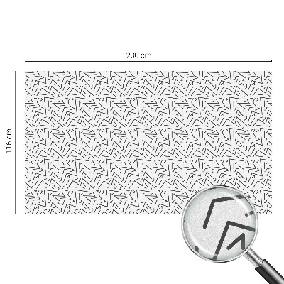 Film occultant fenêtre effet vitrail zigzags abstraits