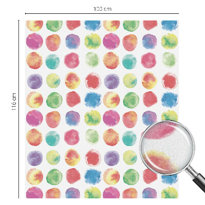 Vitrail autocollant pour fenêtre Cercles colorés