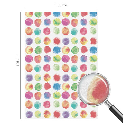 Vitrail autocollant pour fenêtre Cercles colorés