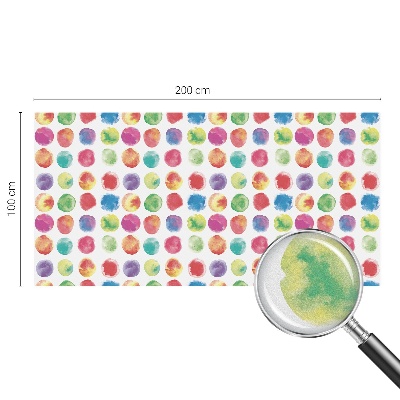 Vitrail autocollant pour fenêtre Cercles colorés