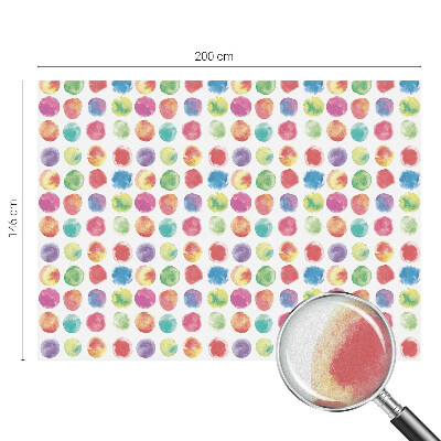 Vitrail autocollant pour fenêtre Cercles colorés