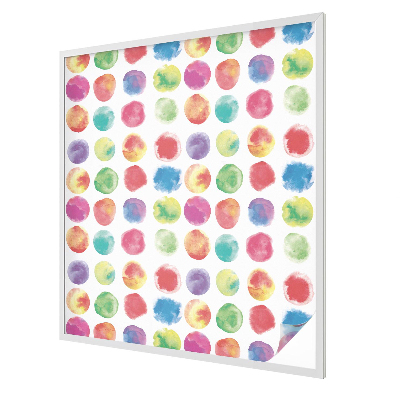 Vitrail autocollant pour fenêtre Cercles colorés