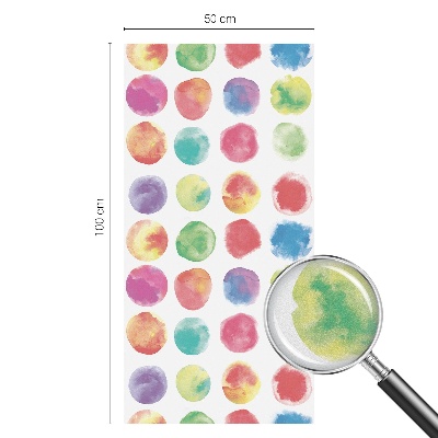 Vitrail autocollant pour fenêtre Cercles colorés