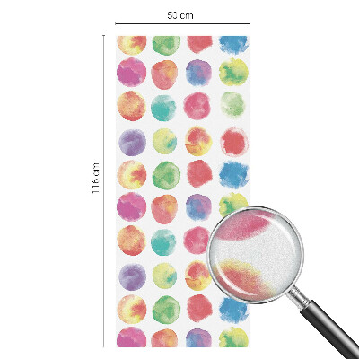 Vitrail autocollant pour fenêtre Cercles colorés