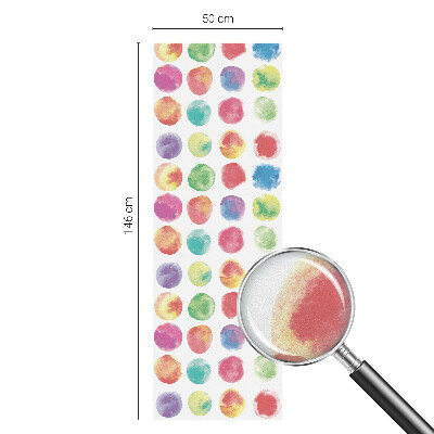 Vitrail autocollant pour fenêtre Cercles colorés