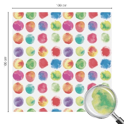 Vitrail autocollant pour fenêtre Cercles colorés