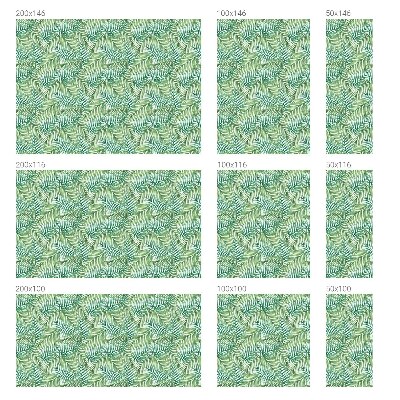 Film occultant fenêtre effet vitrail fougère verte