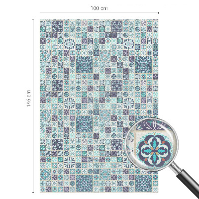 Film fenêtre décoratif occultant vitrail Carreaux floraux