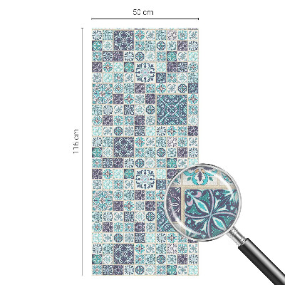 Film fenêtre décoratif occultant vitrail Carreaux floraux