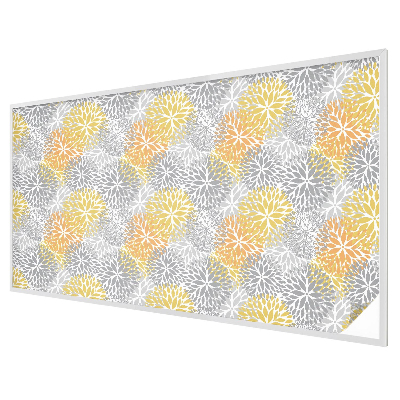 Vitrail autocollant pour fenêtre fleurs colorées