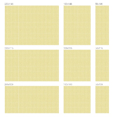 Film fenêtre décoratif occultant vitrail zigzags jaunes