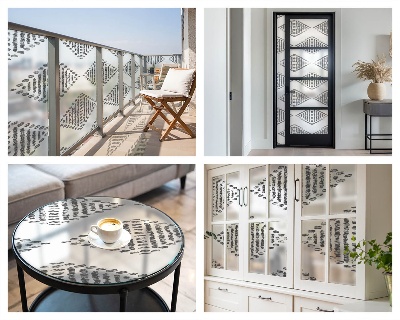 Film occultant pour fenêtre Diamants géométriques