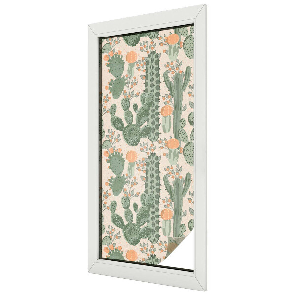 Film occultant pour fenêtre plantes succulentes vertes