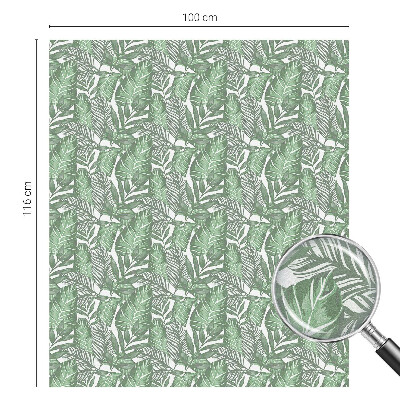 Film fenêtre décoratif occultant vitrail Harmonie verte