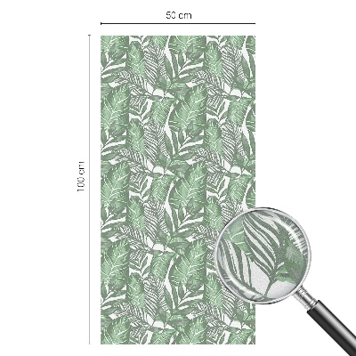 Film fenêtre décoratif occultant vitrail Harmonie verte