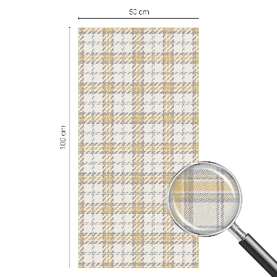 Vitrail autocollant pour fenêtre Grille géométrique