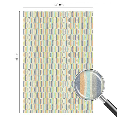 Vitrail autocollant pour fenêtre Motifs ovales