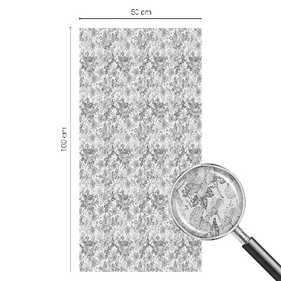 Vitrail autocollant pour fenêtre élégance florale