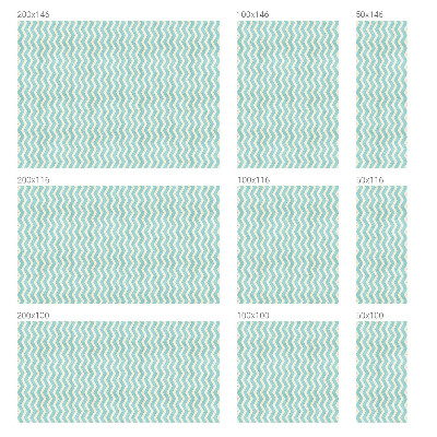 Autocollant pour vitrage Zigzag bleu