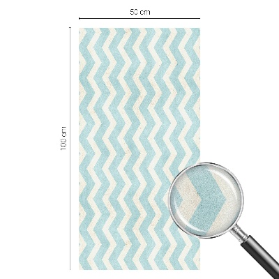 Autocollant pour vitrage Zigzag bleu